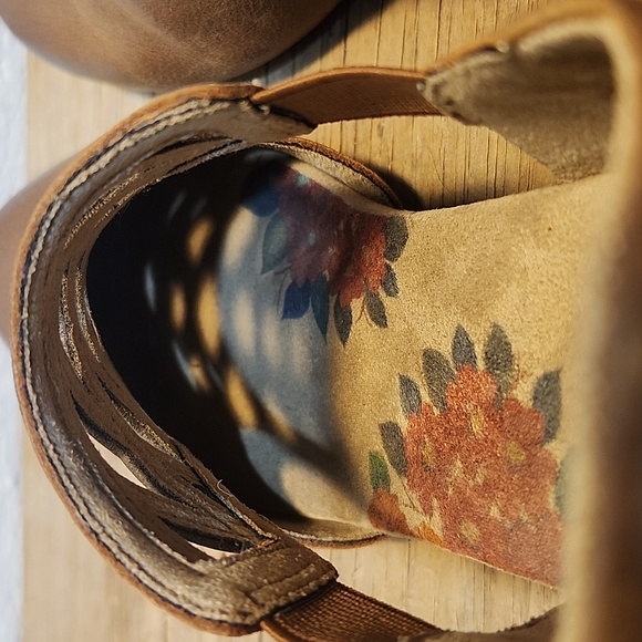 Taos Faith‎ Women's Brown Leather Slingback Low Heel Closed Toe Shoes Size 39 - Picture 16 of 16